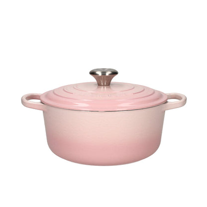 Le Creuset - Braad- / Stoofpan Signature rond Shell Pink 24cm 4,2l Le Creuset 