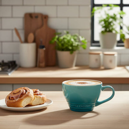 Le Creuset - Grote Cappuccino Mok Bleu Riviera 0,4l Cappuccino kopjes Le Creuset 
