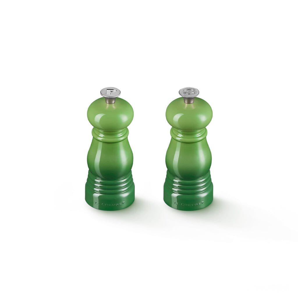 Le Creuset - Set van 2 Kleine Molens Bamboo 11cm Peper- en Zoutmolen set Le Creuset 