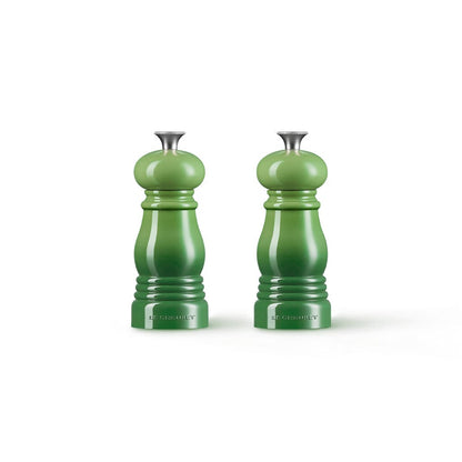 Le Creuset - Set van 2 Kleine Molens Bamboo 11cm Peper- en Zoutmolen set Le Creuset 