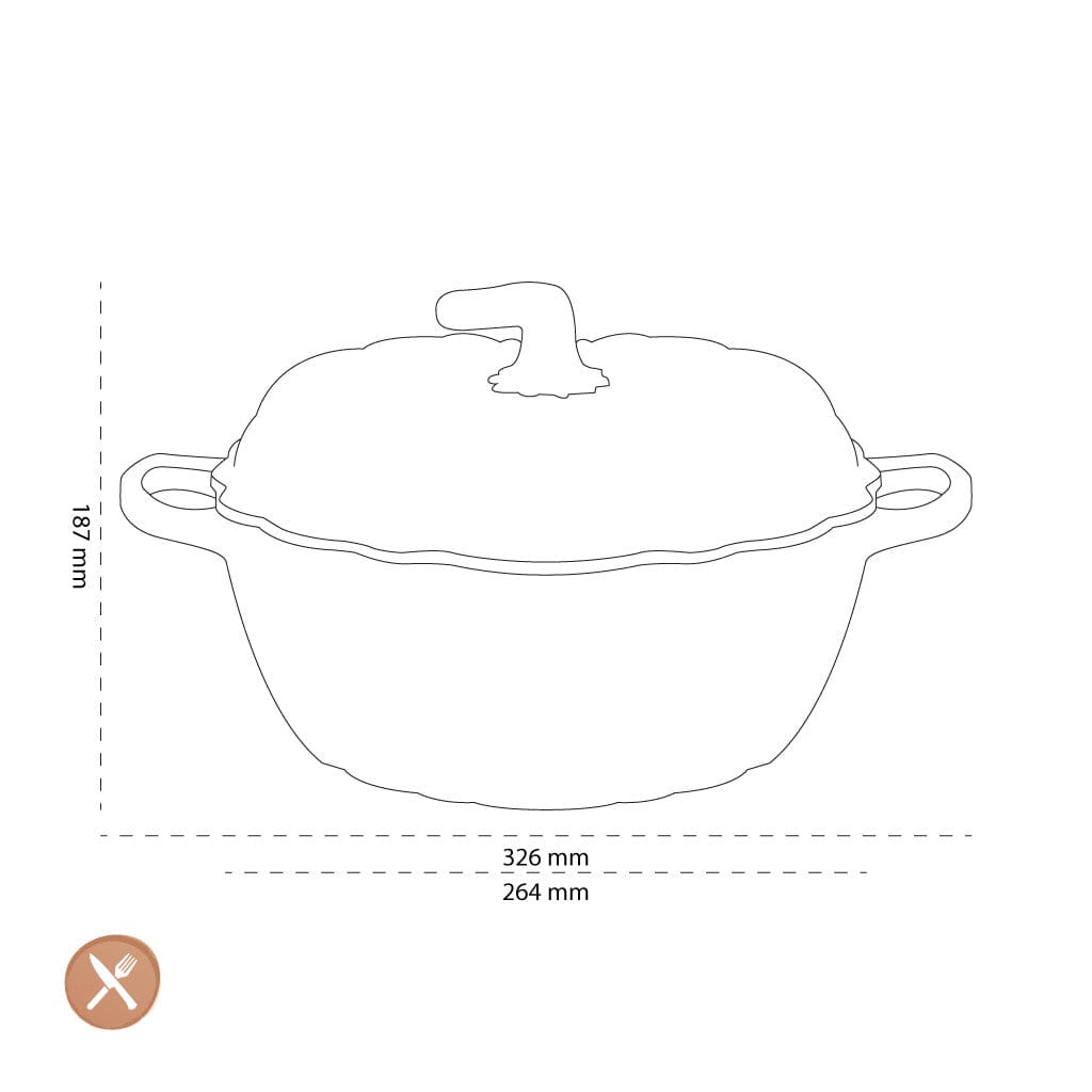 Le Creuset - Signature Pompoen Braadpan Oranjerood 24 cm Braadpan Le Creuset 