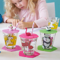 Leonardo - Cap groene panda Bambini Waterglazen Leonardo 