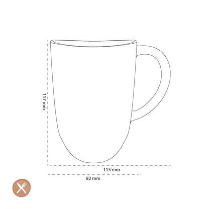 Leonardo - Napoli Latte Macchiato Glas 380ml Koffiekopjes Leonardo 