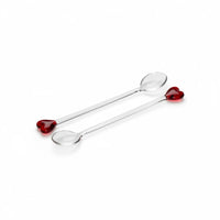 Lepelclub - Glazen Lepels - Hart - Rood LepelClub 