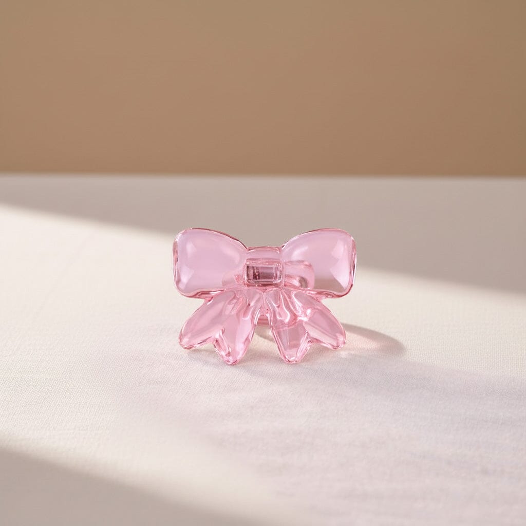 Lepelclub - Servetringen Bow - Roze - Set Van 4 LepelClub 