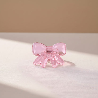 Lepelclub - Servetringen Bow - Roze - Set Van 4 LepelClub 