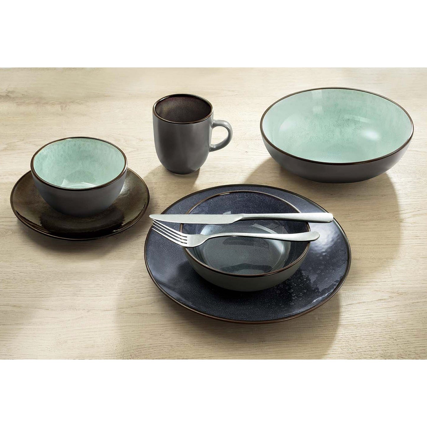 Medard de Noblat - Feeling Indigo Dinnerbord 26.5 cm (set van 6) Dinerborden Medard de Noblat 