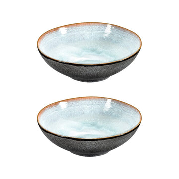 Medard de Noblat - Shadow Aqua Saladeschaal 24 cm (set van 2) Schalen Medard de Noblat 