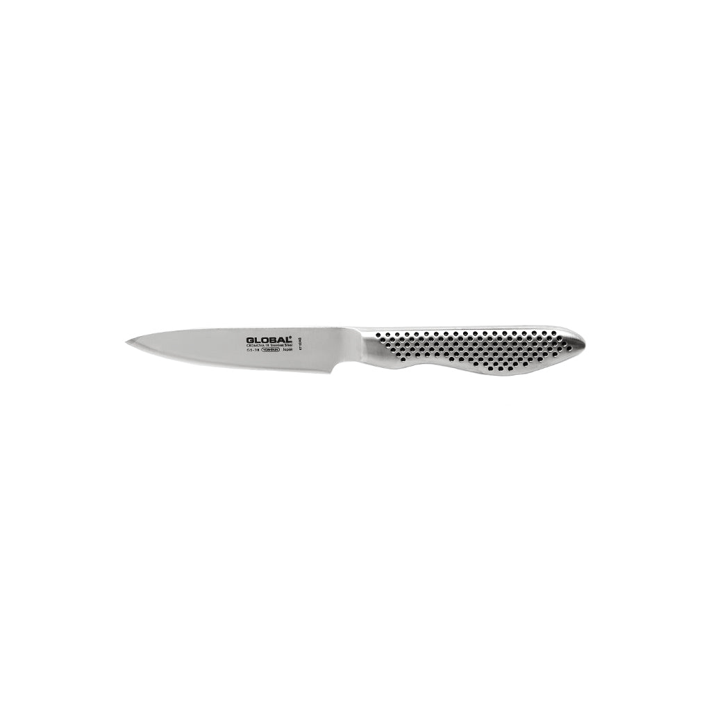 Global - G-46338 Couteau Santoku + Couteau à steak + Couteau d&#39;office