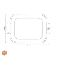 Peugeot - Appolia Ovenschaal Rechthoekig 22 cm Leisteen Ovenschaal Peugeot 