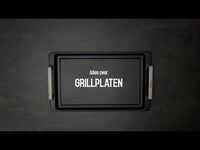 Eurolux - Plaque Teppanyaki en acier inoxydable avec poignées 41x24x2,5CM