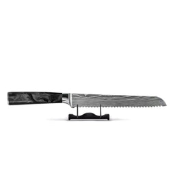 Shinrai Knives - Damascus Print Epoxy Onyx Broodmes 20 cm Broodmes Shinrai Knives 