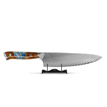 Couteaux Shinrai - Série Eclipse - Couteau de chef Damas 20 cm