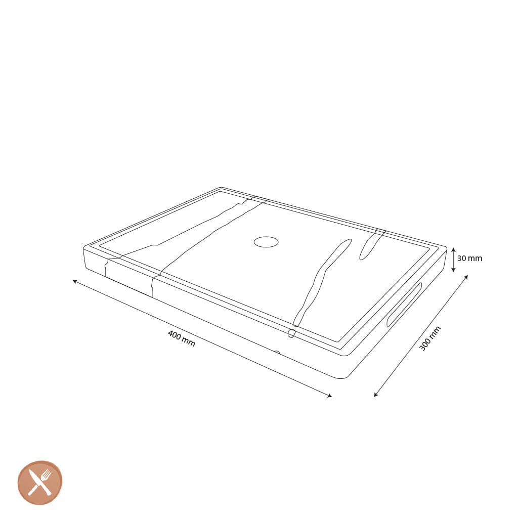 Shinrai Knives - Epoxy Sapphire Snijplank Olijfhout - 40 x 30 x 3 cm Houten snijplank Shinrai Knives 