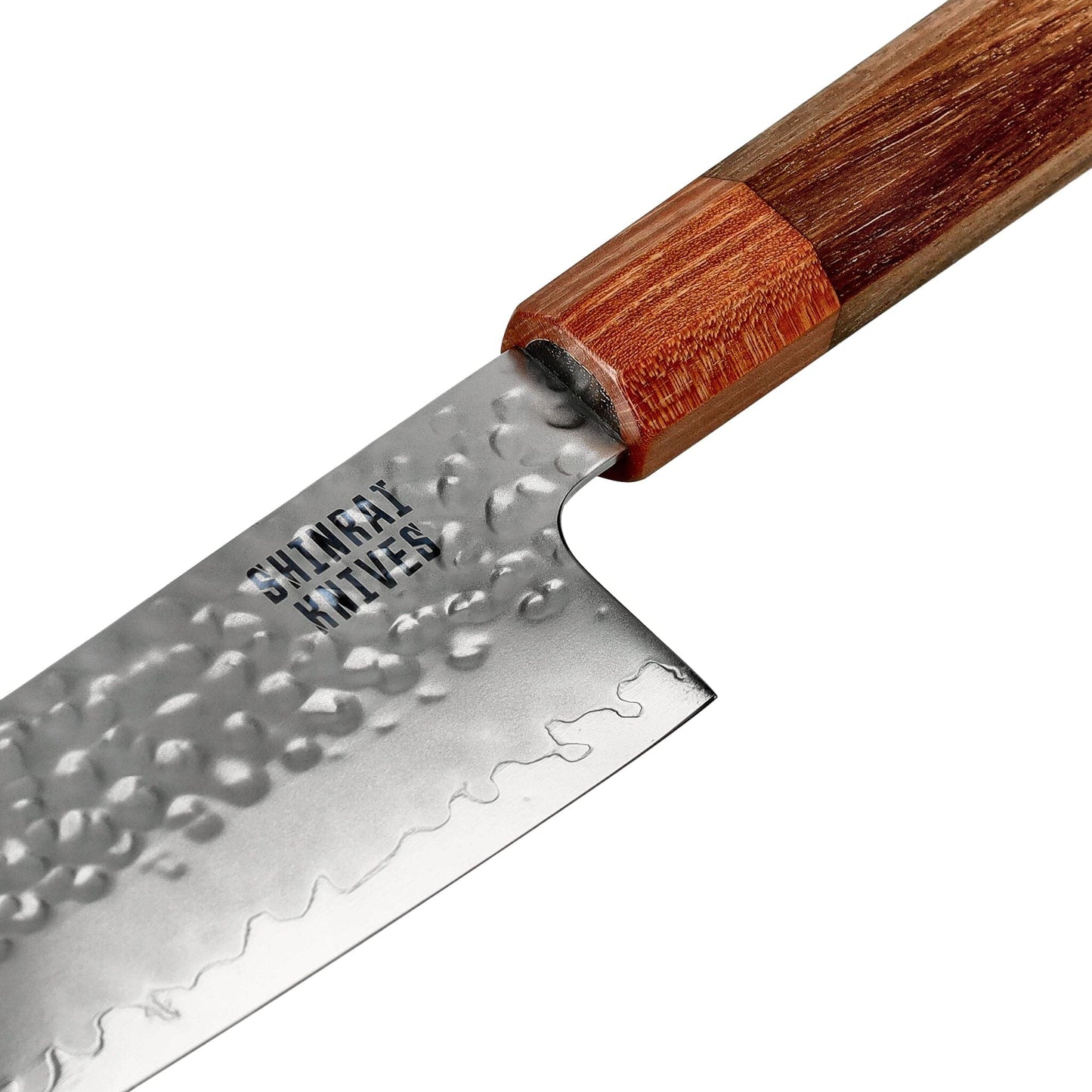 Shinrai Knives - Kigami Exclusive Damascus 3-delige set - Koksmes + Santoku + Schilmes Messenset Shinrai Knives 