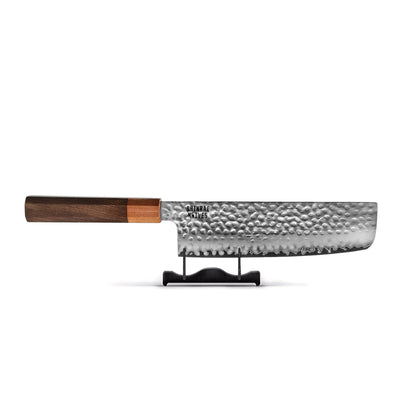 Shinrai Knives - Kigami Exclusive Damascus Nakiri mes 18 cm Nakirimes Shinrai Knives 