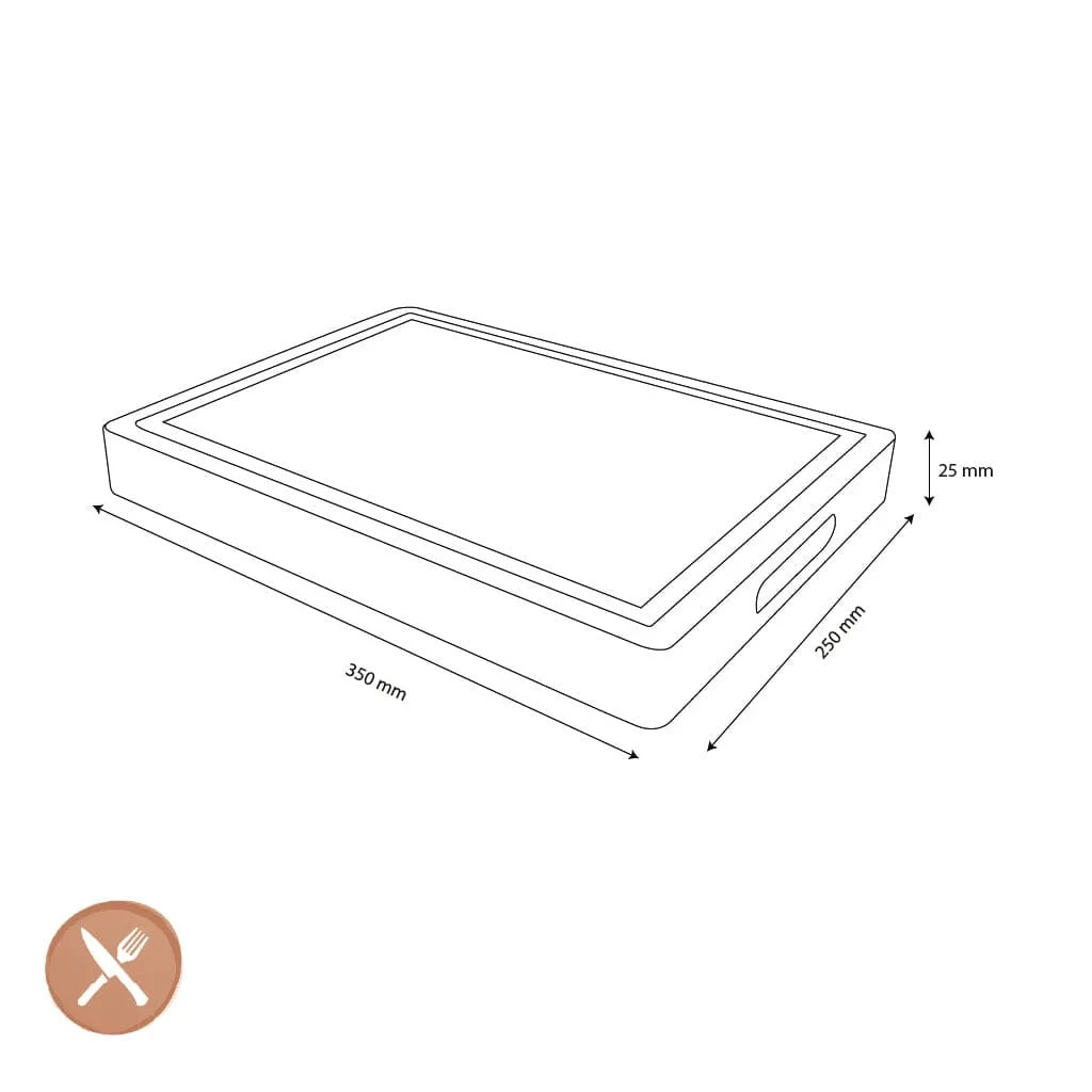 Shinrai Knives - Luxe Snijplank Bamboehout - Kopshout - 35 × 25 × 2.5 cm Bamboe snijplank Shinrai Knives 