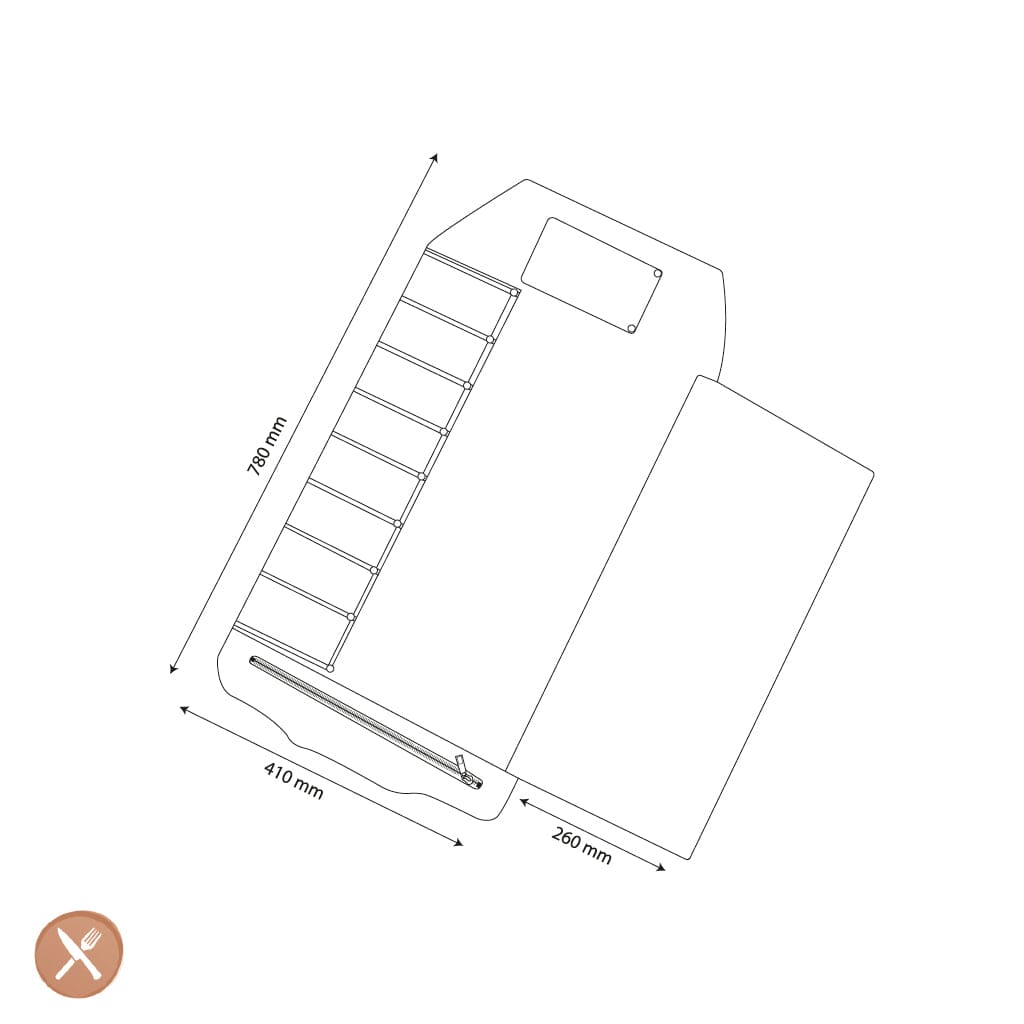 Shinrai Knives - Messenrol Hoogwaardig Canvas & Leer Donkerblauw Messenrol Shinrai Knives 