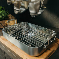 Skottsberg - Stainless Steel Braadslede 35 x 25 cm Braadslede Skottsberg 