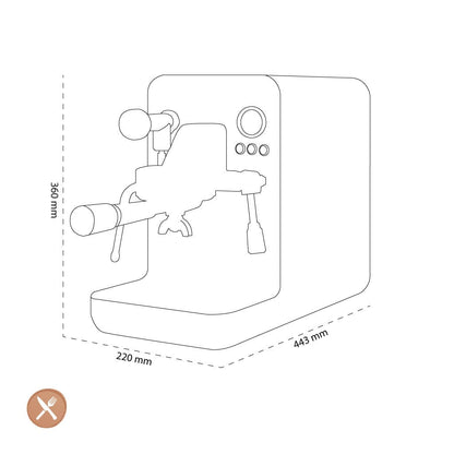 Smeg - Espressomachine Mat Zwart Handmatige Espressomachine Smeg 