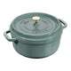 Staub - Round cocotte 24 cm - eucalyptus