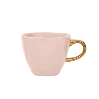 Culture de la nature en ville - Bonjour - Tasse à café - Vieille tasse à café rose Culture de la nature en ville