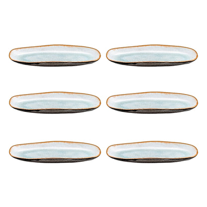 Medard de Noblat - Shadow Aqua Small Serving Bowl 23 x 11 cm (set of 6)