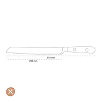 Wusthof - Classic Broodmes Met Golfsnede 20 cm Broodmes Wusthof 