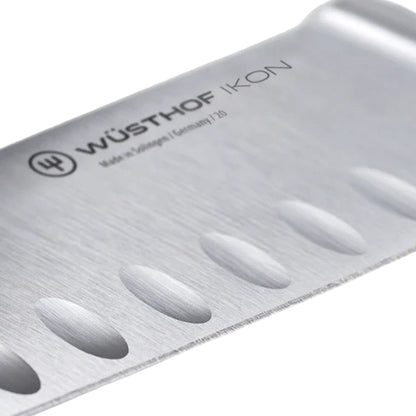Wusthof - Ikon Santoku met kuiltjes 17 cm - Houten handvat Santokumes Wusthof 